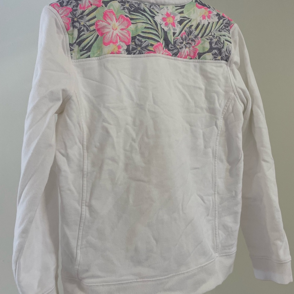 Vineyard Vines Quarter Zip Pullover with Floral Details